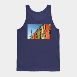 Colorful houses of Burano island - Venice Tank Top